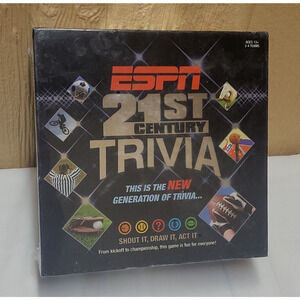 2007 ESPN 21st Century Trivia - NEW - 2007 Board Game USAopoly 1000 Questions